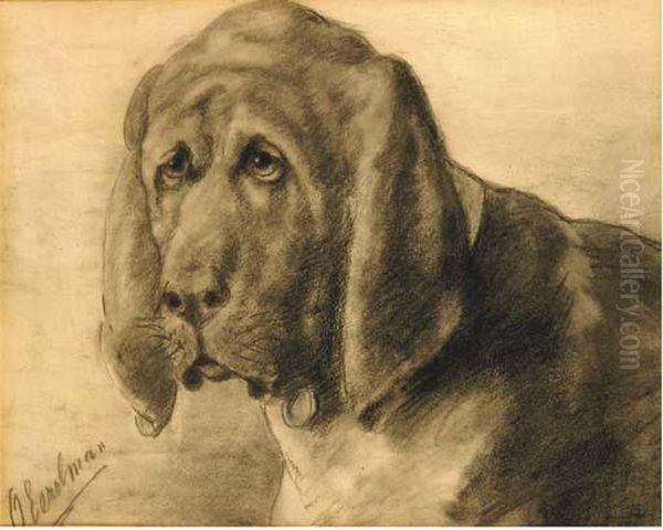 Study Of A Dog by Otto Eerelman