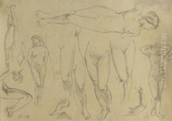 Etudes Des Nues by Ignace Henri Jean Fantin-Latour