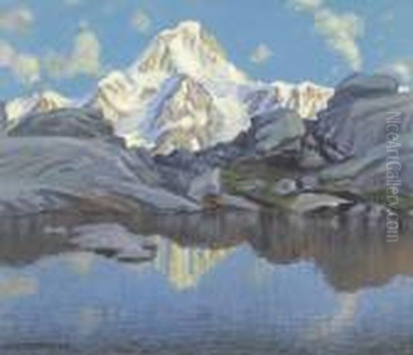 Bietschhorn Mit Bergsee by Waldemar Fink