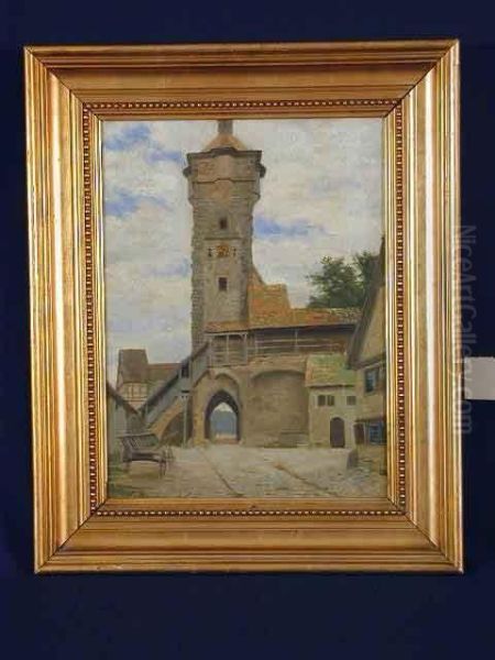 Turm In Rothenburg by August Fischer