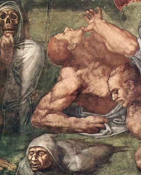 Last Judgment (detail-16) 1537-41 by Michelangelo Buonarroti