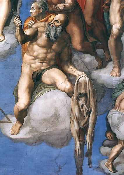 Last Judgment (detail-3) 1537-41 by Michelangelo Buonarroti