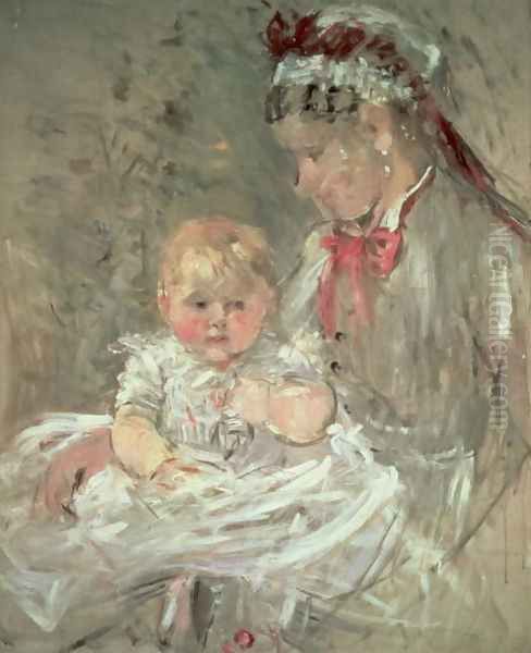 Julie Manet and her Nurse by Berthe Morisot