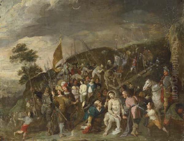 The Road To Calvary by Frans II Francken