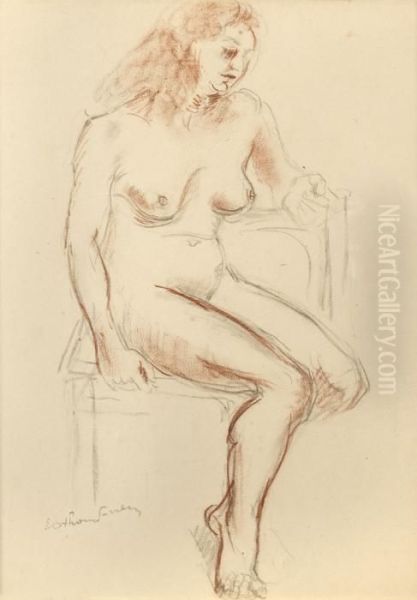 Jeune Femme Assise by Emile-Othon Friesz