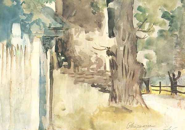 Park Alley in Charzewice by Jacek Malczewski