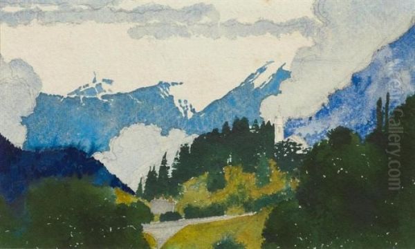 Mountain Landscape by Augusto Giacometti