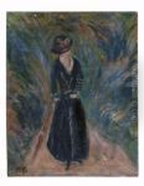 Woman With A Parasol by William Glackens