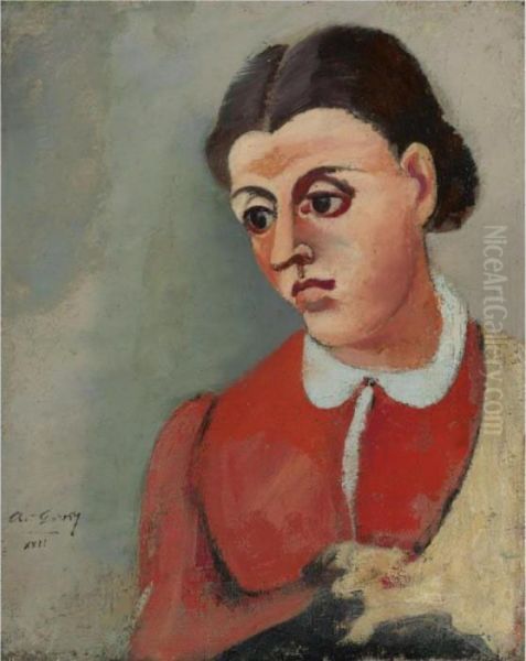 Portrait Of Vartoosh by Arshile Gorky