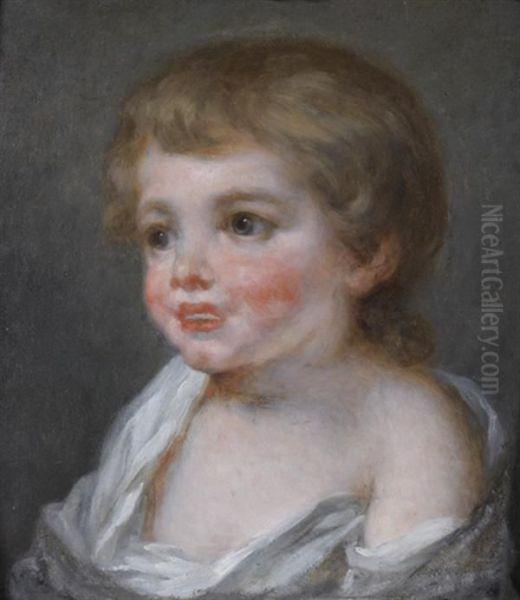 Portrait D'enfant by Jean Baptiste Greuze