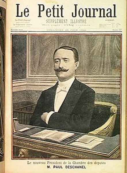 The New President of the Chamber of Deputies Paul Deschanel 1855-1922 from Le Petit Journal 26th June 1898 by Henri Meyer