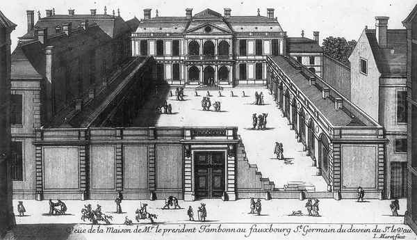 Hotel Tambonneau, Paris 1650s by Jean I Marot