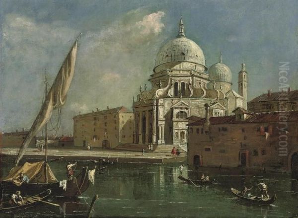 Venice With The Church Of Santa Maria Della Salute by Francesco Guardi