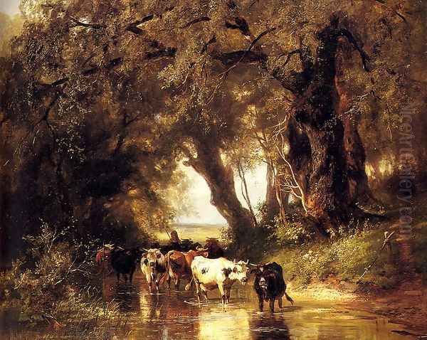 Cattle Watering by Christian Friedrich Mali