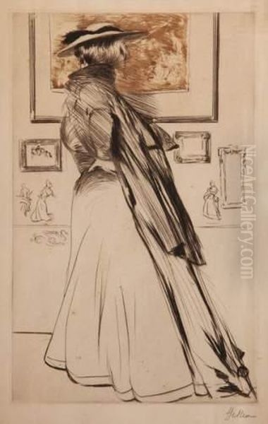 A L'exposition by Paul Cesar Helleu