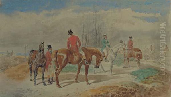 The Meet by John Frederick Herring Snr