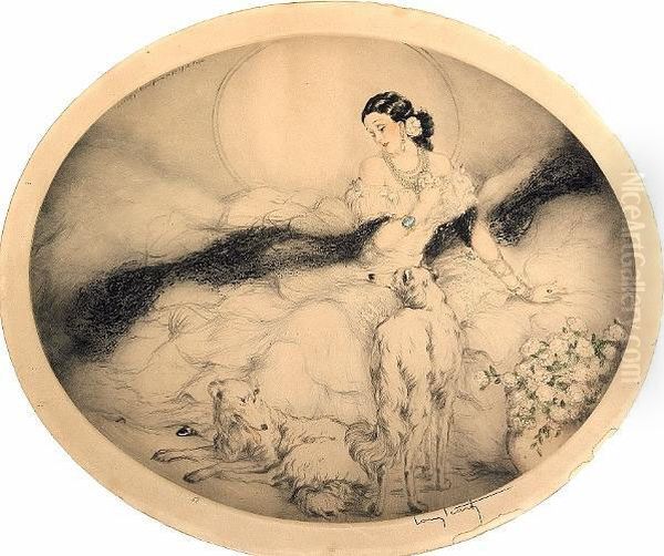 Lady Of The Camelias by Louis Icart