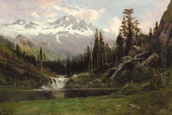 View Of Mount Shasta by William Keith