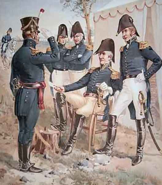 General Andrew Jackson 1767-1845 and his Staff in the field 1818 by Henry Alexander Ogden