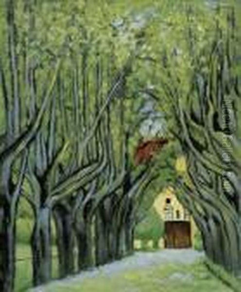 Avenue In Schloss Kammer Park by Gustav Klimt