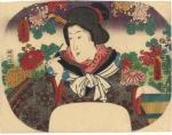 A Beauty In A Kimono by Kunisada