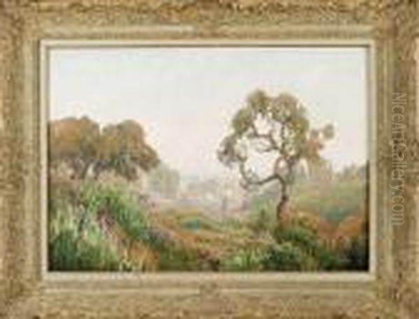 Vue De Villeneuve-les-avignon by Louis Alphonse Abel Lauvray