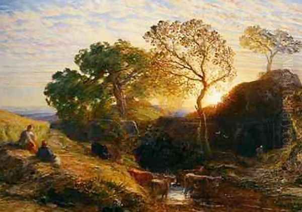 Sunset, c.1861 by Samuel Palmer