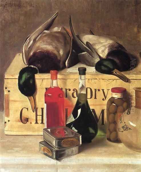 StillLifewithMallardsDateunknown Oil Painting - Alexander Pope