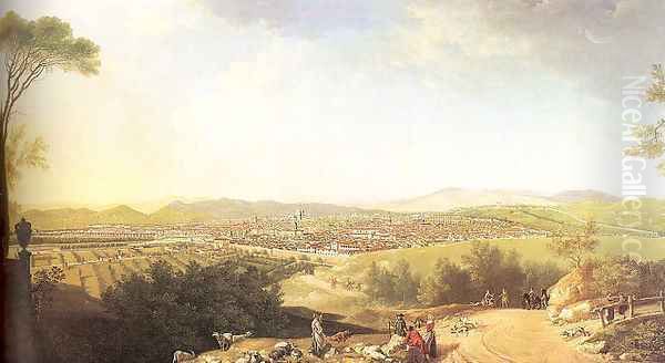 A Distant View of Florence 1763 by Thomas Patch