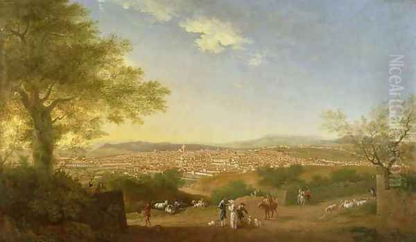 A Panoramic View of Florence from Bellosguardo, 1775 by Thomas Patch