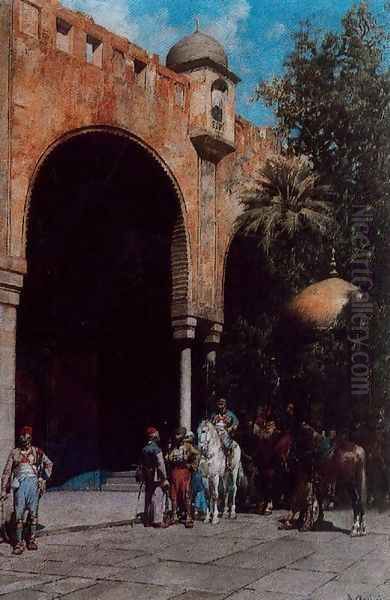 The Arrival of Pacha by Alberto Pasini