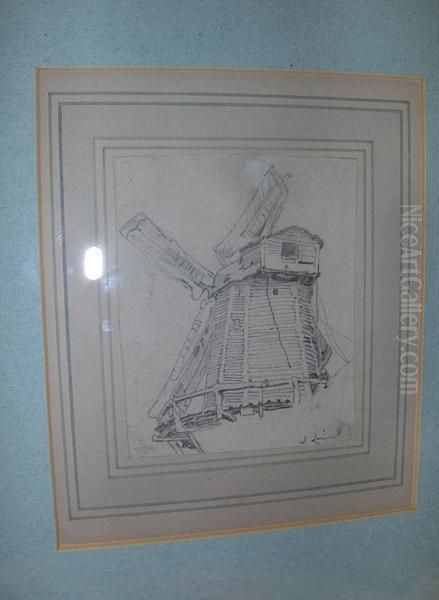 Windmill Sketch by John Linnell