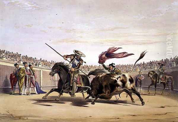 The Bull Following up the Charge, 1865 by William Henry Lake Price