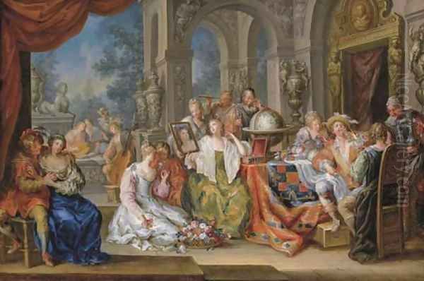 Allegory of the Five Senses by Johann Georg Platzer