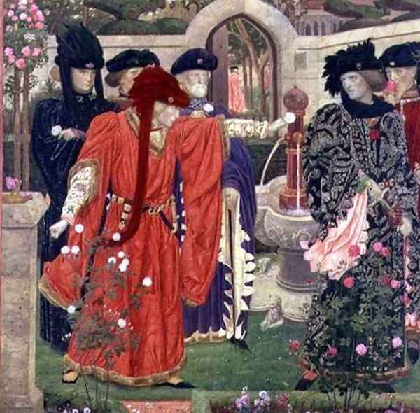 Choosing the Red and White Roses by Henry A. (Harry) Payne