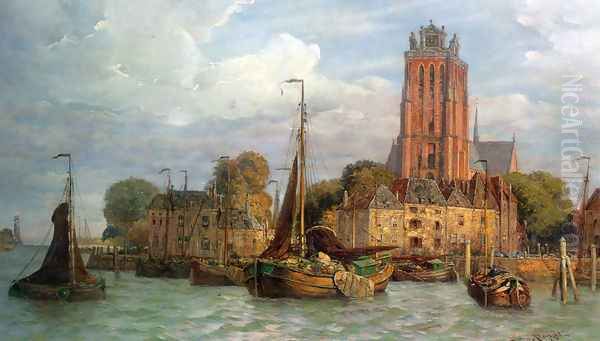 View of Dordrecht by Fedor Poppe