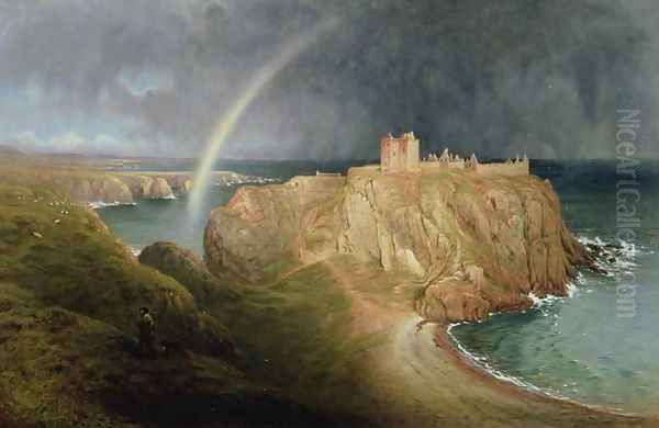 Dunnottar Castle, 1867 by Waller Hugh Paton