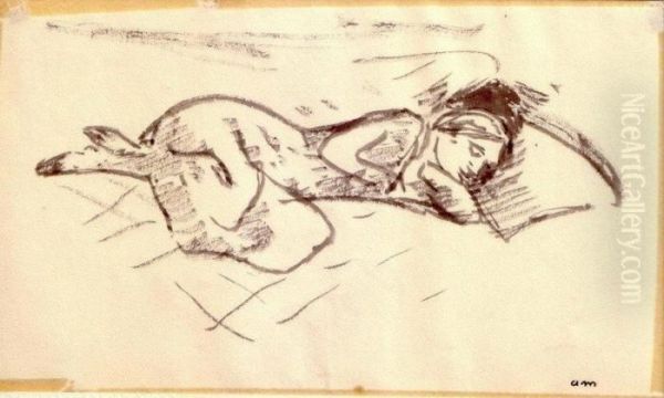 La Sieste, Mme Marquet A Sidi Bou Said by Albert Marquet