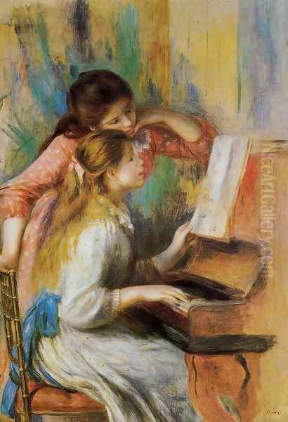 Girls at the Piano I by Pierre Auguste Renoir