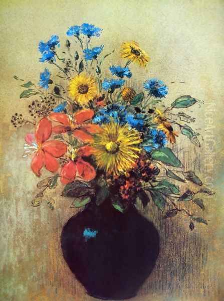 Flowers from field by Odilon Redon