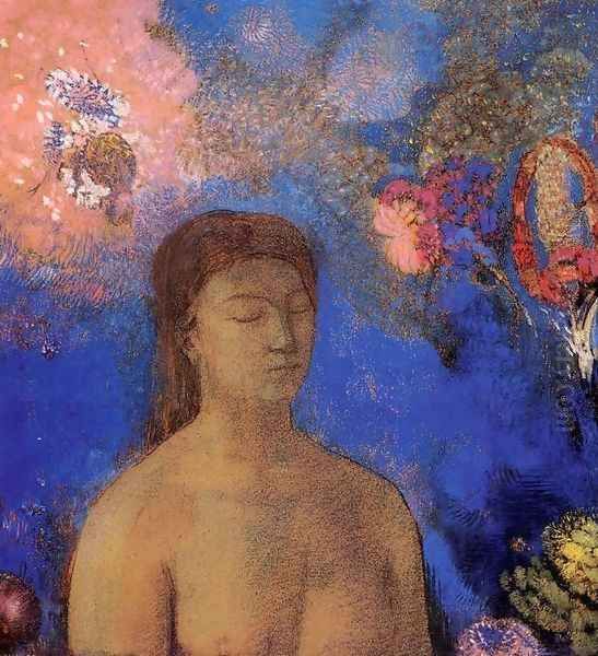 Closed Eyes 3 by Odilon Redon