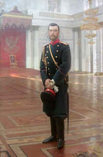 Emperor Nicholas II (sketch) by Ilya Efimovich Efimovich Repin