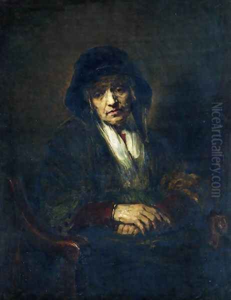 Portrait of an old woman by Ilya Efimovich Efimovich Repin