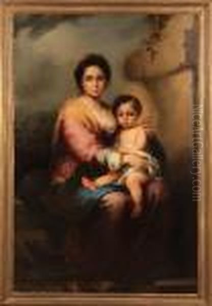 Mother And Child by Bartolome Esteban Murillo