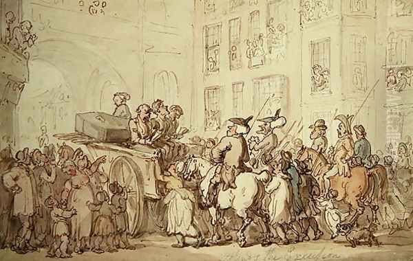 Dr Syntax attends the execution by Thomas Rowlandson