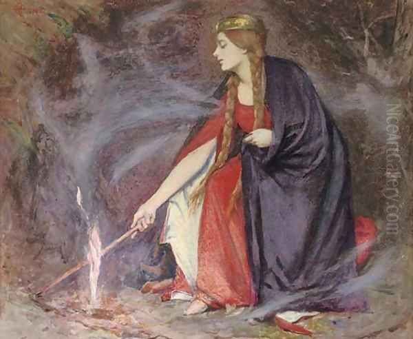 'Flames' by Henry Meynell Rheam