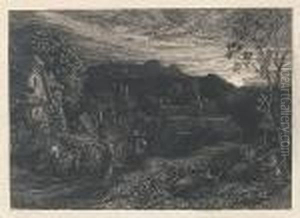 The Bellman by Samuel Palmer