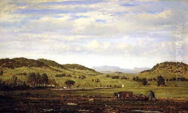 Landscape of Jura, Arbois by Etienne-Pierre Theodore Rousseau