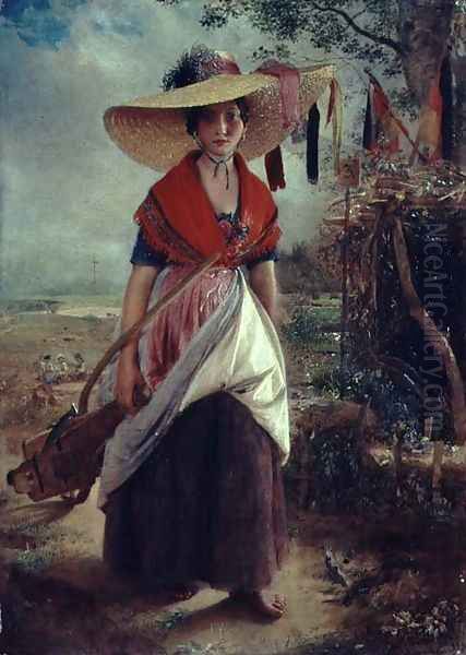 Working Girl, 1848 by Johann Baptist Reiter