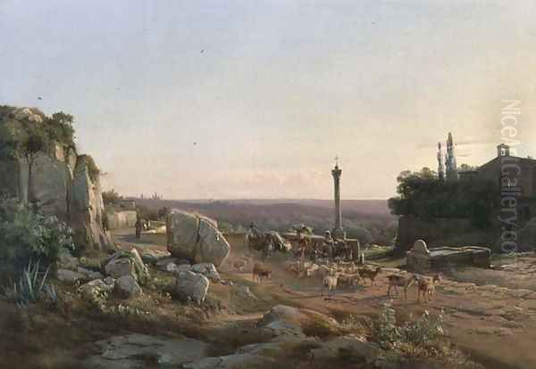 Near the Well, Tivoli, near Rome by Frederik Rohde